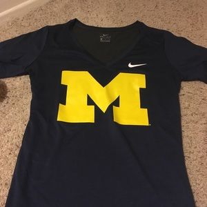 Nike Dri fit with University of Michigan M logo